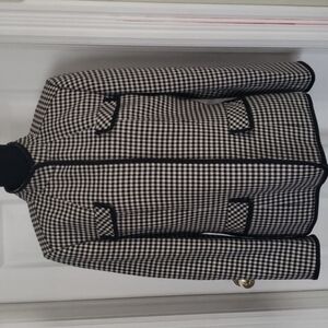Tahari Arthur S. LEVINE Houndstooth Blazer